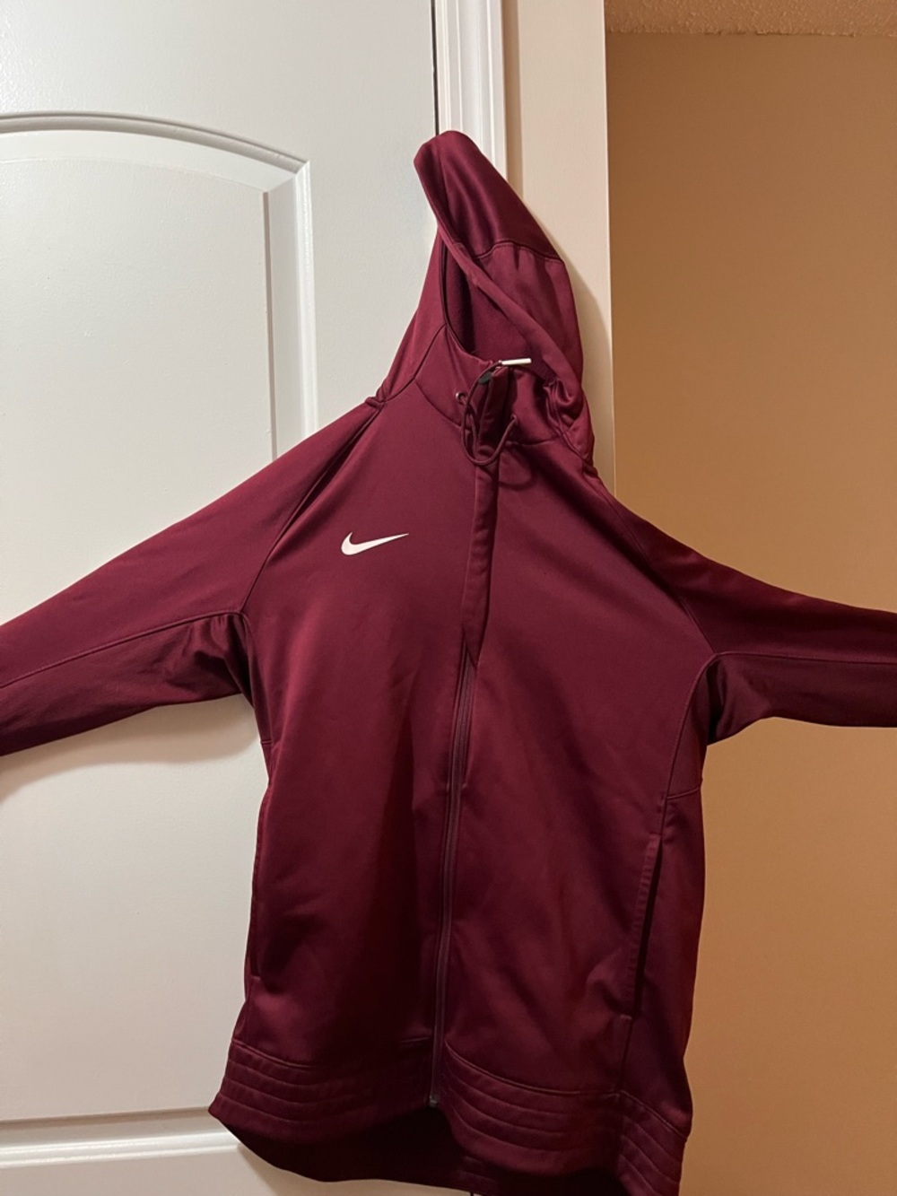 Nike Burgundy Therma-Fit Full-Zip Hoodie